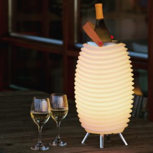 kooduu 3 en 1 seau glace, enceinte, lumin sans fil